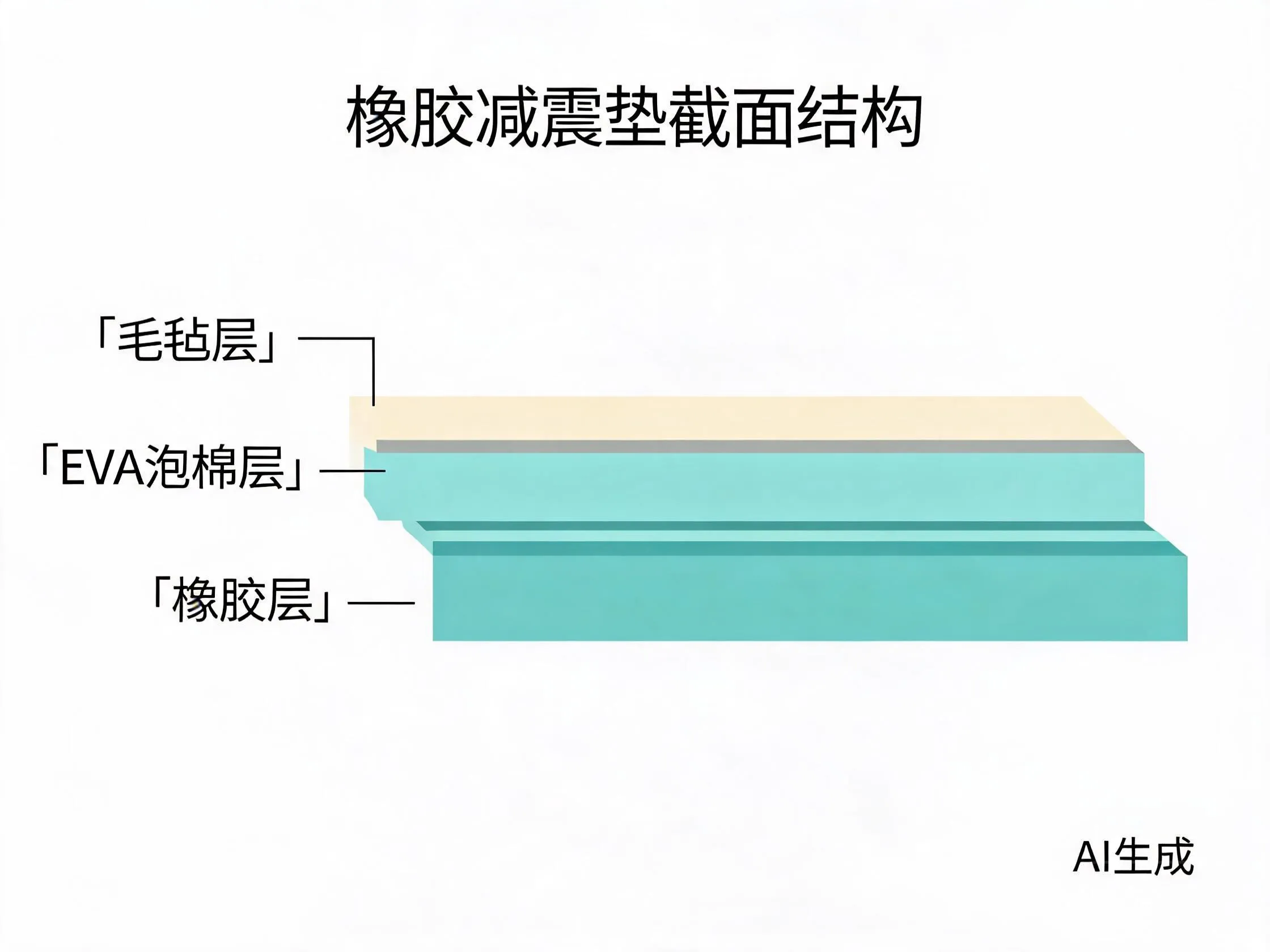 减振垫安装位置与效果示意