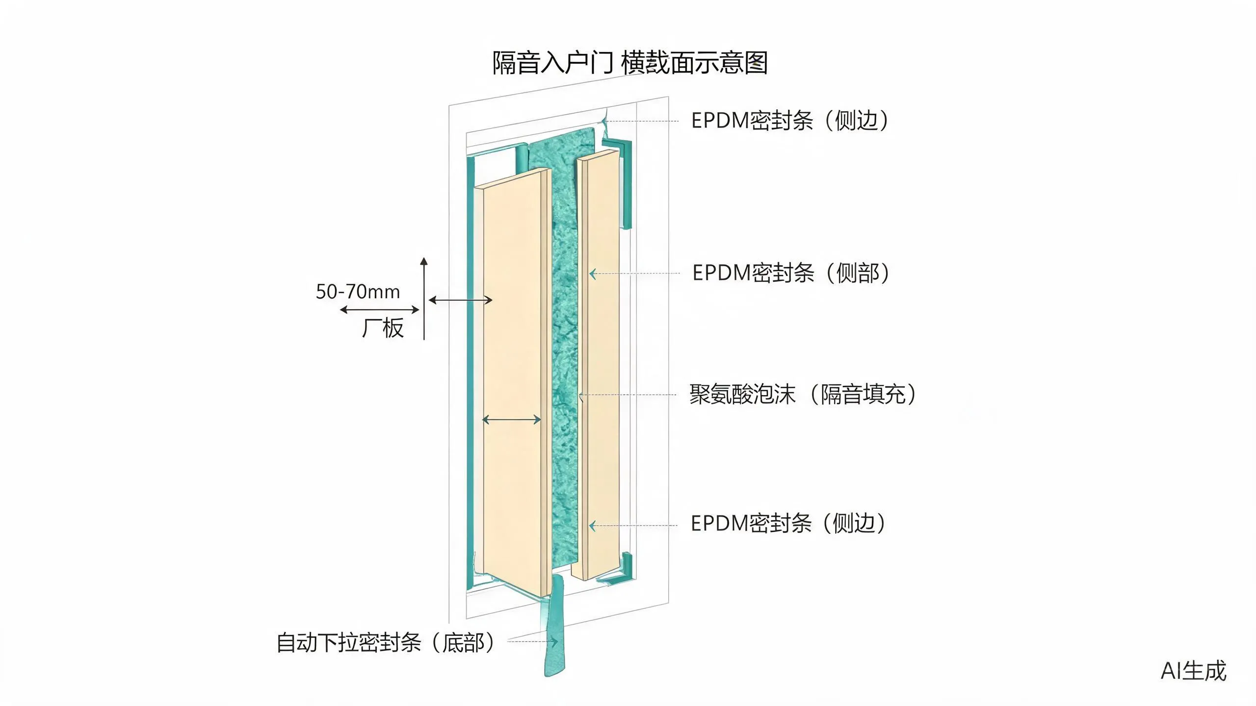 入户门隔音：隔音门选购与密封升级