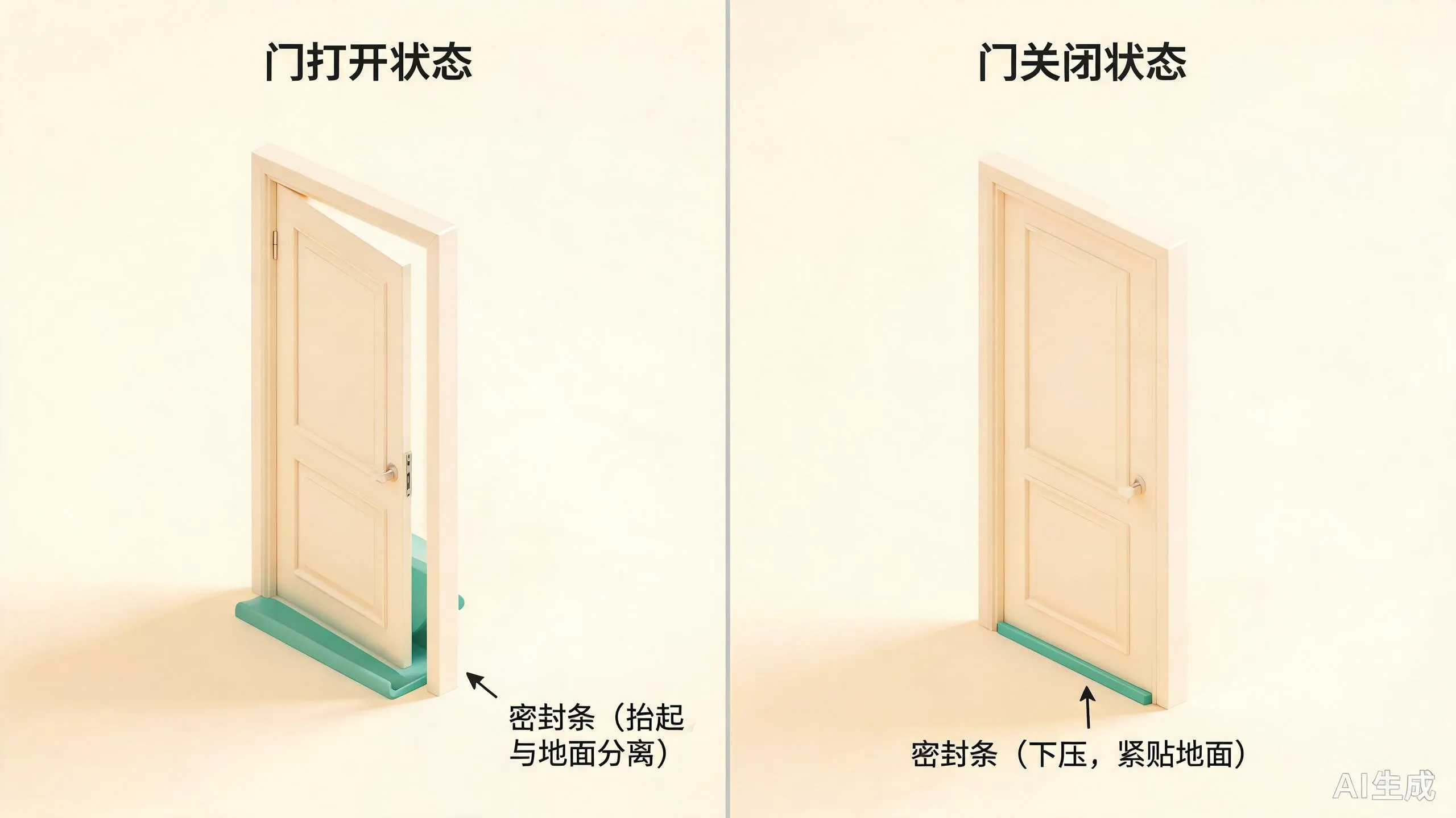 门底自动落条工作原理图