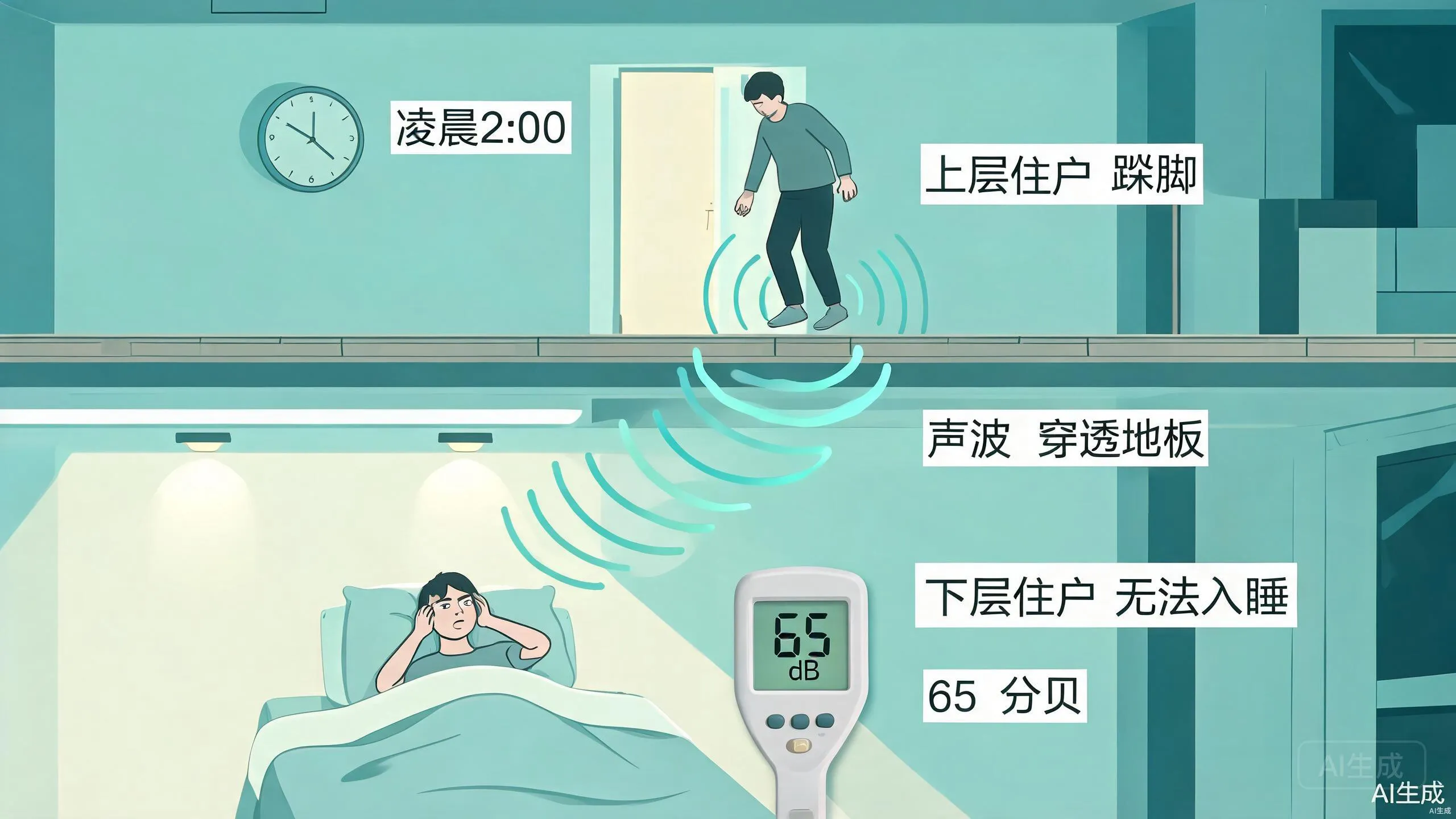 深夜五点被楼上吵醒：时间性噪音的取证与维权