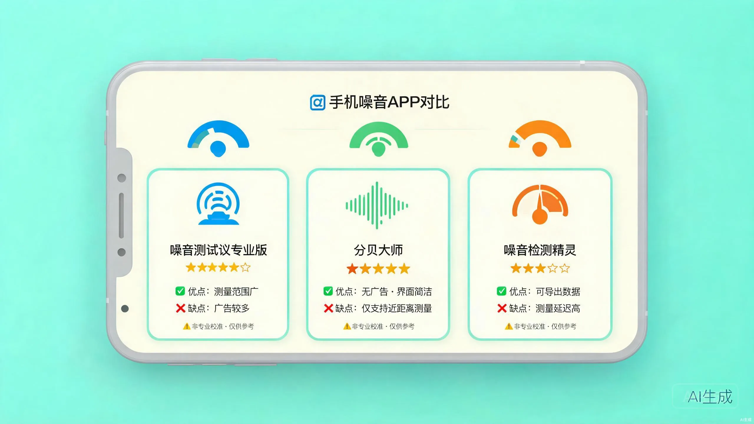 手机分贝 APP 精度横评：哪款最接近专业仪器