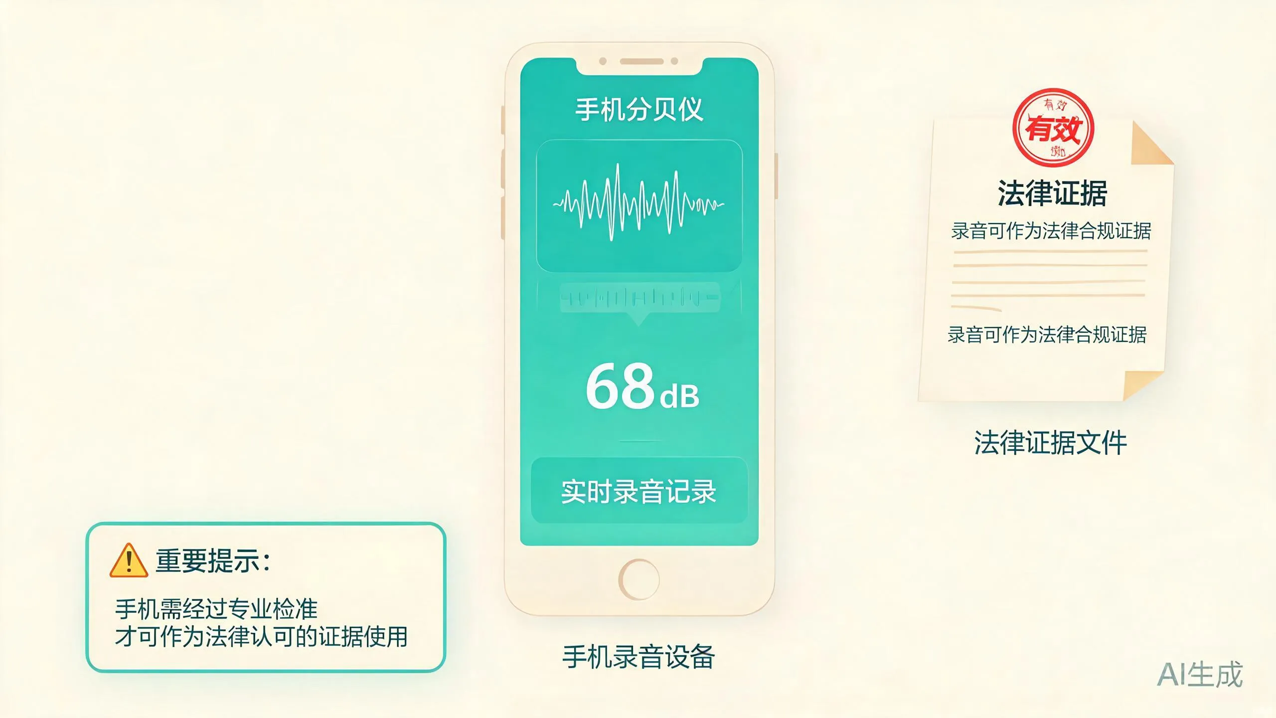 手机分贝 APP 数据能否作为证据？法律认可的证据长什么样