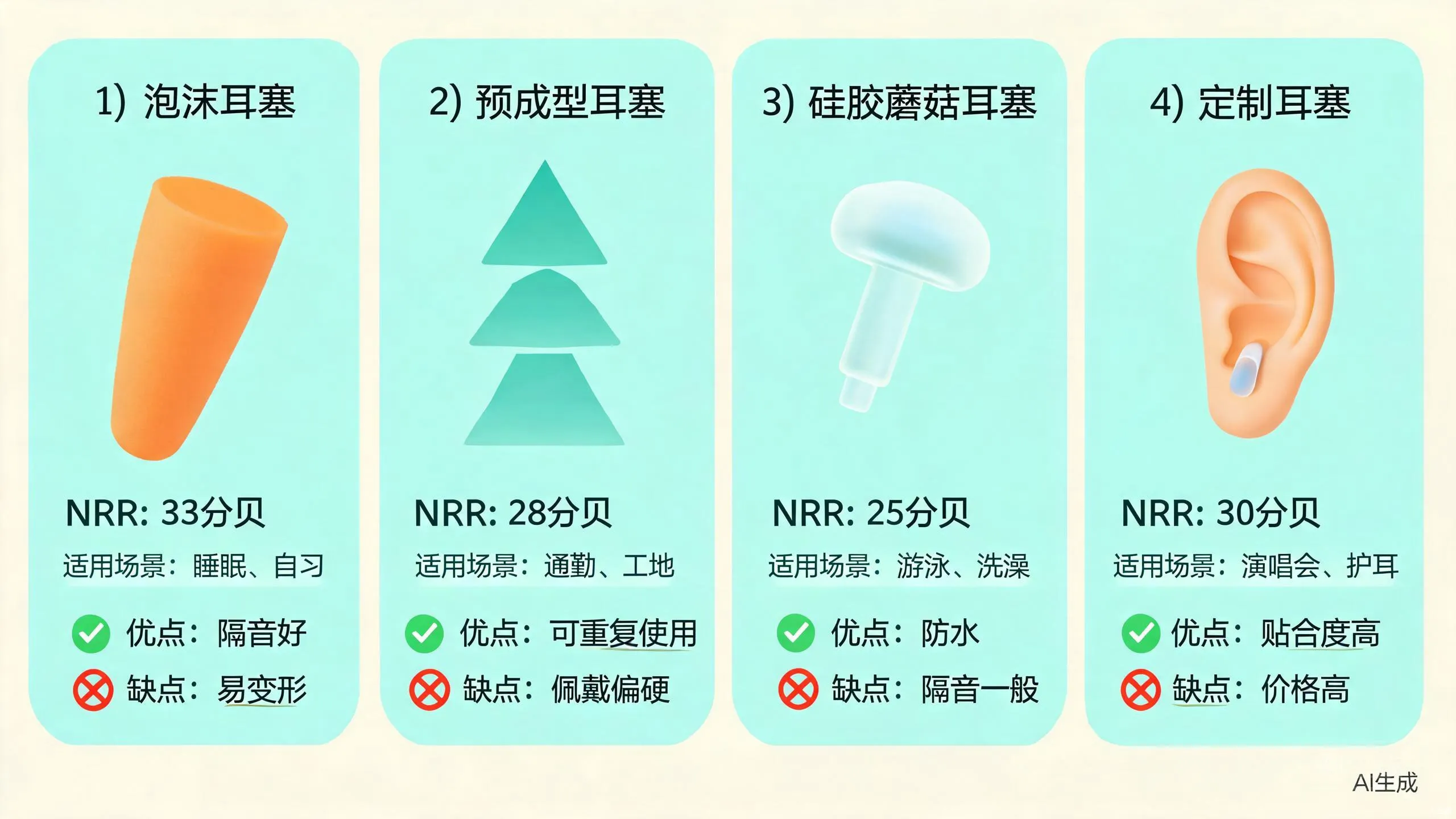 听力保护：耳塞与耳罩的选购与正确佩戴
