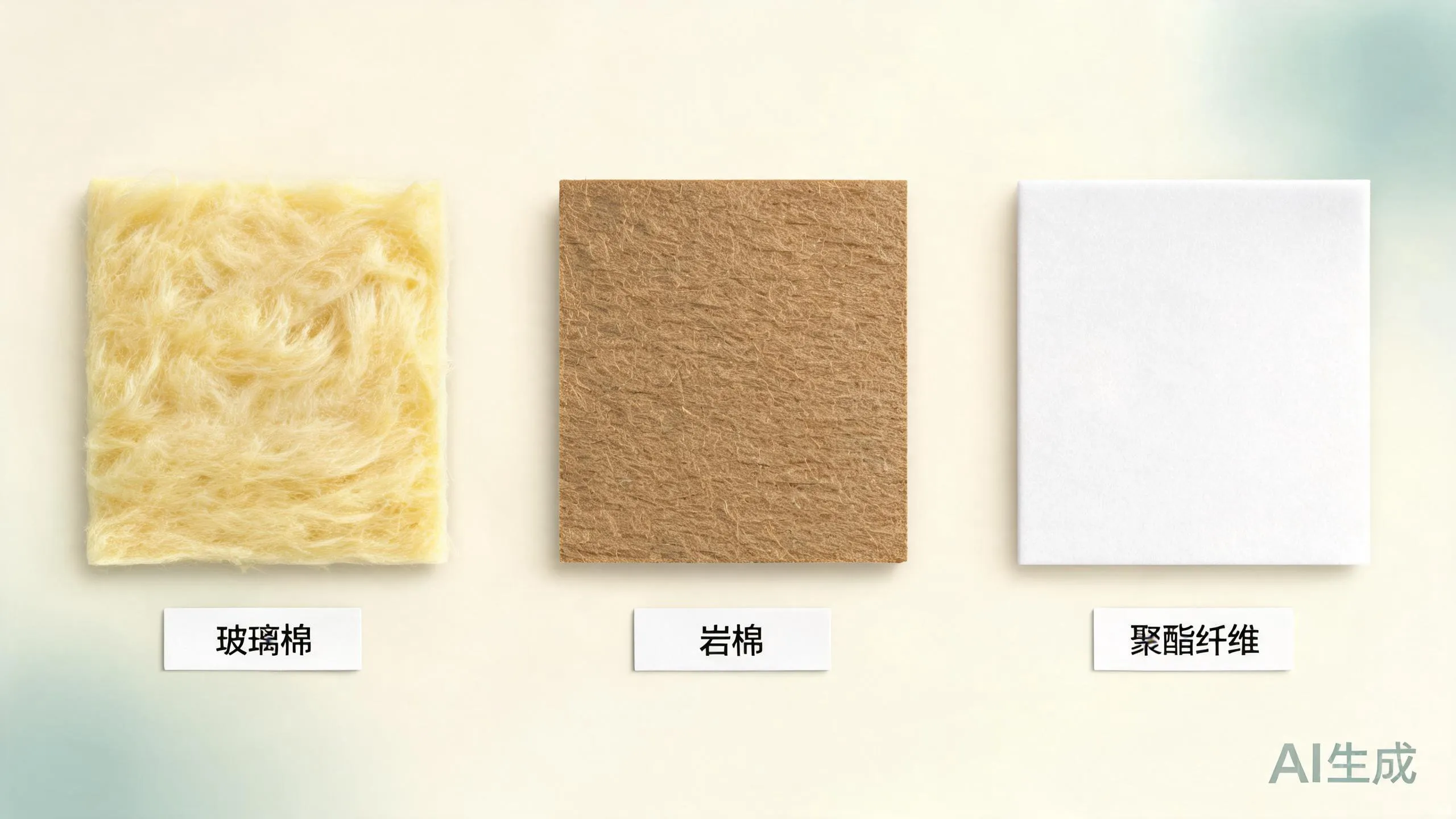 隔音棉怎么选：玻璃棉、岩棉、聚酯纤维对比