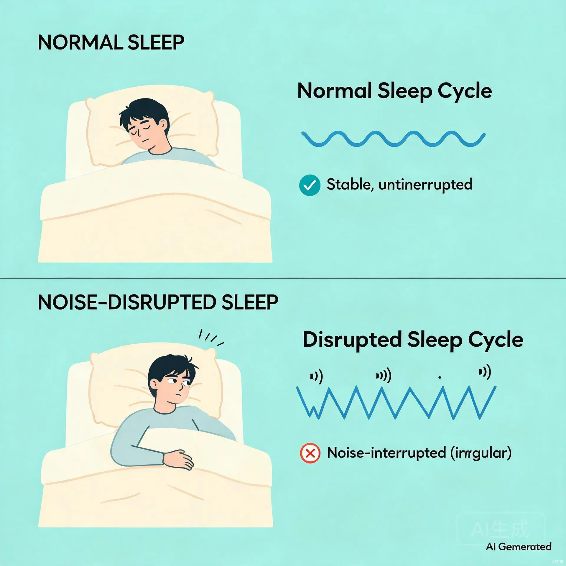 噪音如何影响睡眠？连续噪音与突发噪音的差异